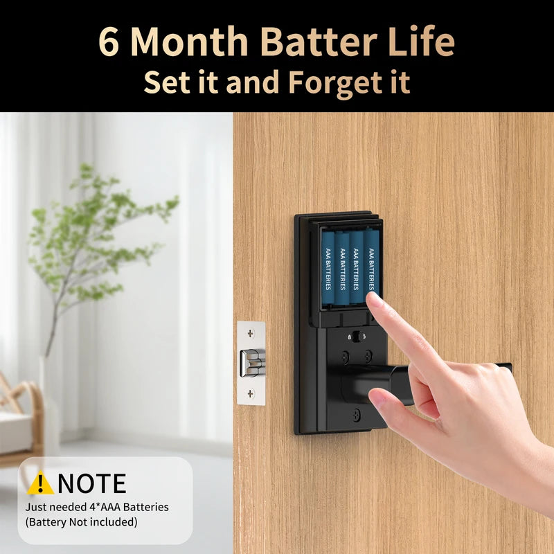 Smart Fingerprint Door Lock with App Control and Touchscreen Keypad