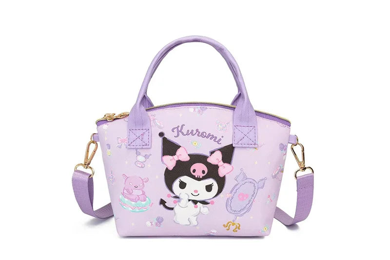 Cute Printed Handbag and Crossbody Bag for Daily Use - Waterproof Canvas, Small & Durable