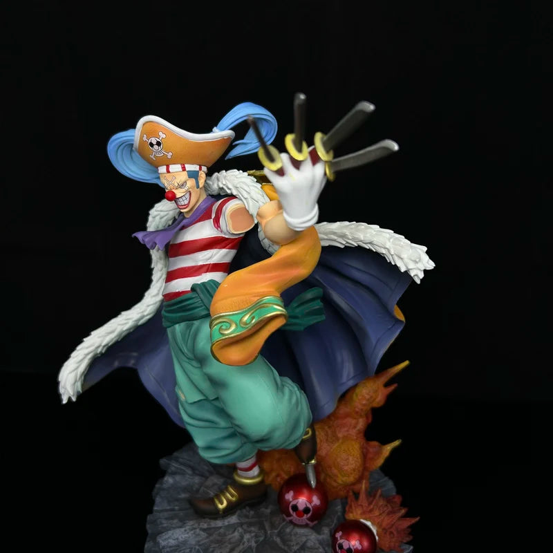 26cm PVC One Piece Buggy The Man of the Grand Line Anime Figure Model Statue