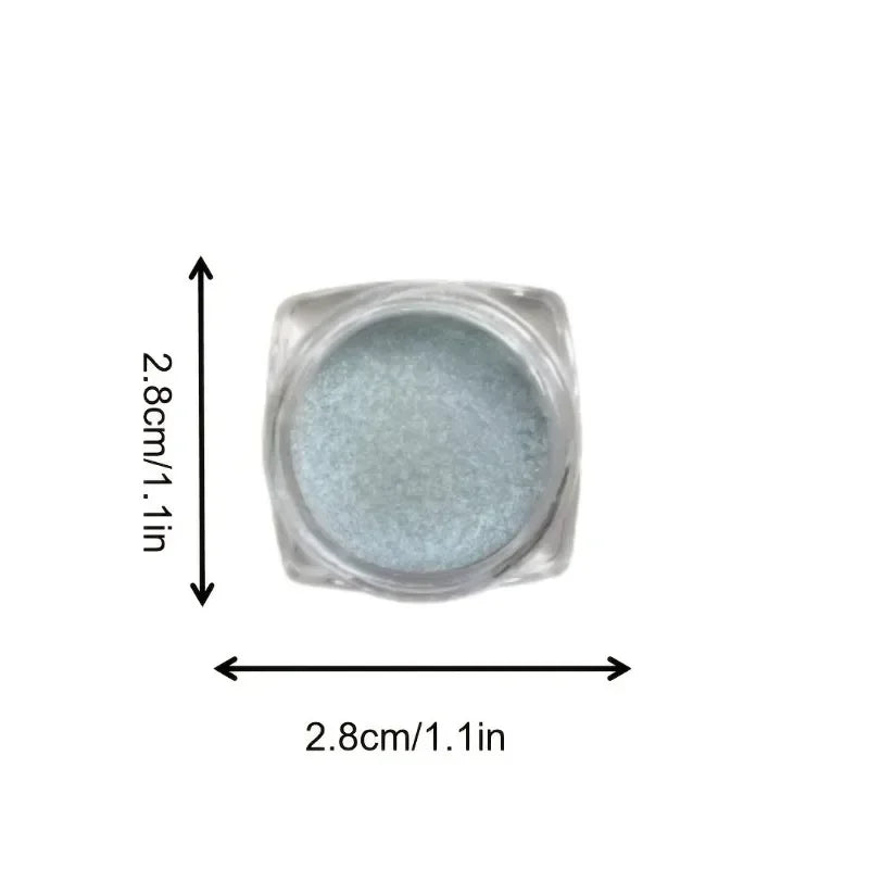 Glitter Eyeshadow Powder - Long Lasting Chrome & Holographic Pigment for Eye Makeup