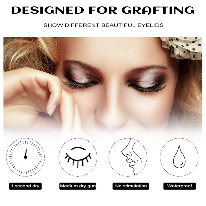Waterproof Eyelash Extension Glue 5ml Fast Drying Low Smell Long Retention