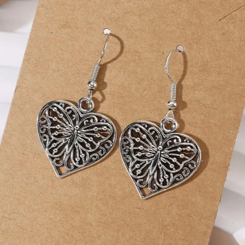 10/12pcs Hollow Moth Butterfly Charms for Jewelry Making DIY Accessories