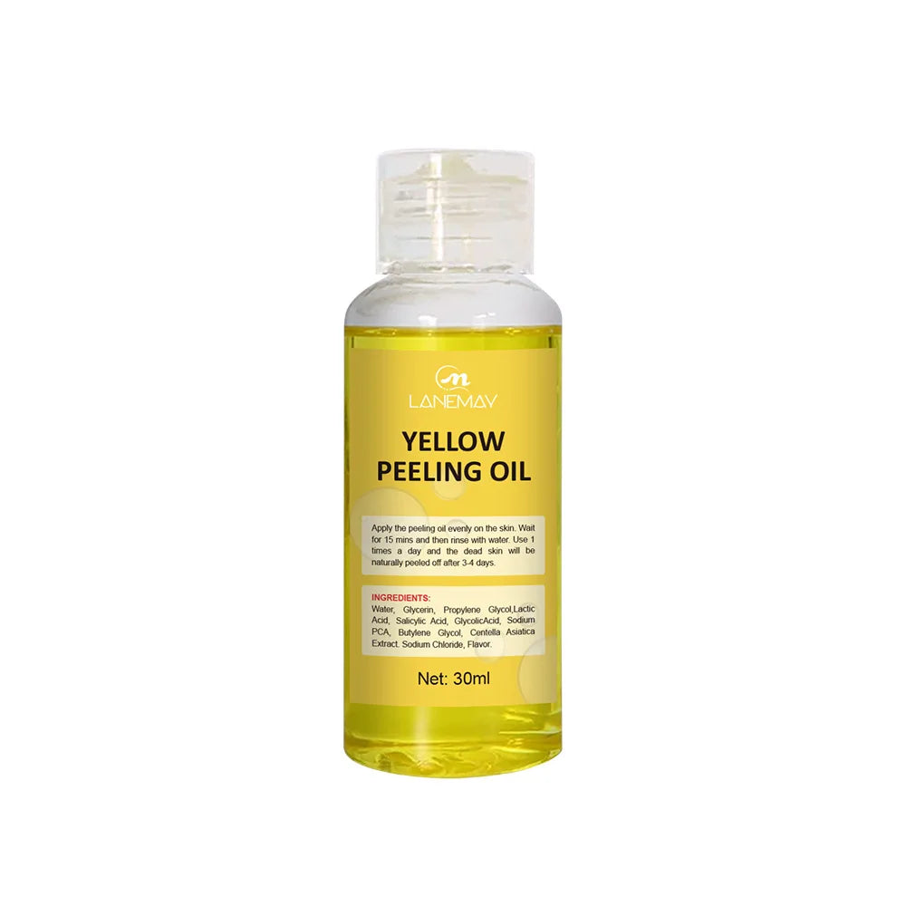 Strong Yellow Peeling Oil for Dark Skin Brightening & Exfoliation - Body & Hands