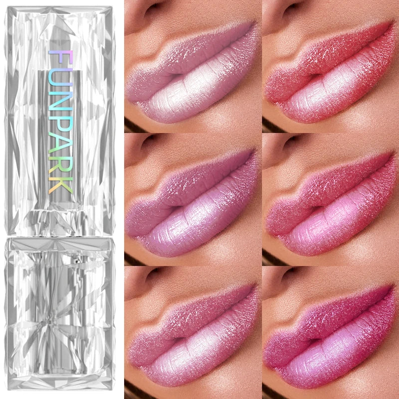 Colorful Glitter Metallic Velvet Lipstick Waterproof Long Lasting Lip Tint