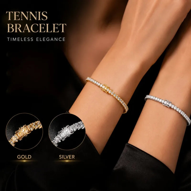 Moissanite Tennis Bracelet for Women Wedding Jewelry Exquisite Gift