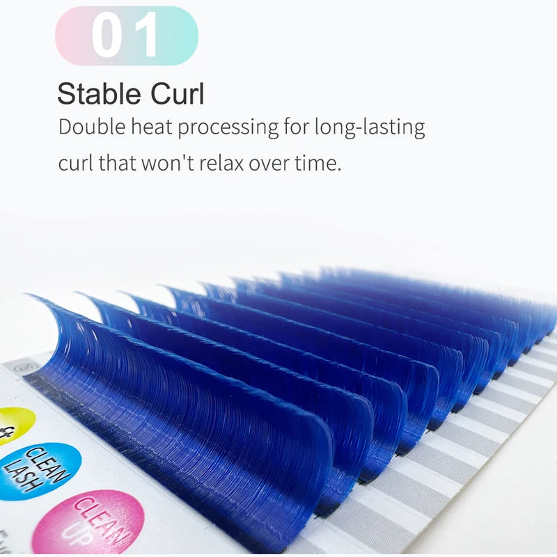 Colorful Volume Lash Extensions - Easy Fan False Eyelashes for Beginners
