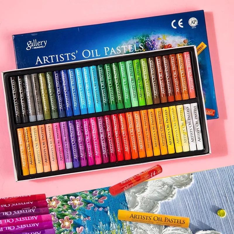 Oil Pastel Soft Stick Set for Kids & Artists - 25/50 Colors, Washable Drawing Supplies