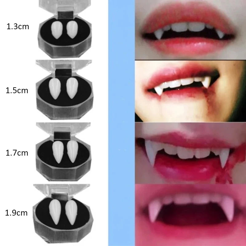Halloween Vampire Teeth Fangs Dentures Props - Fake Teeth for Costumes & Parties