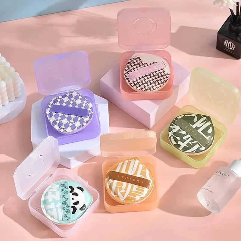 Portable Makeup Puff Organizer Box for Powder Sponge BB Cream - Breathable & Reusable