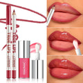 Lip Makeup Set - Lipliner & Lipgloss for Long-Lasting, Shaping & Moisturizing