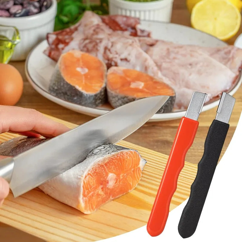 Manual Knife Sharpener Alloy Steel Portable Kitchen & Garden Tool - Multiple Colors