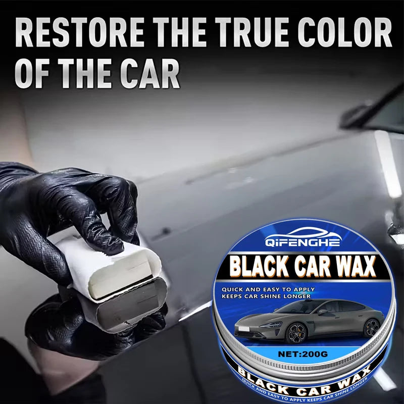 Premium Car Wax for Black Vehicles Deep Gloss Finish Scratch Removal Waterproof Protection