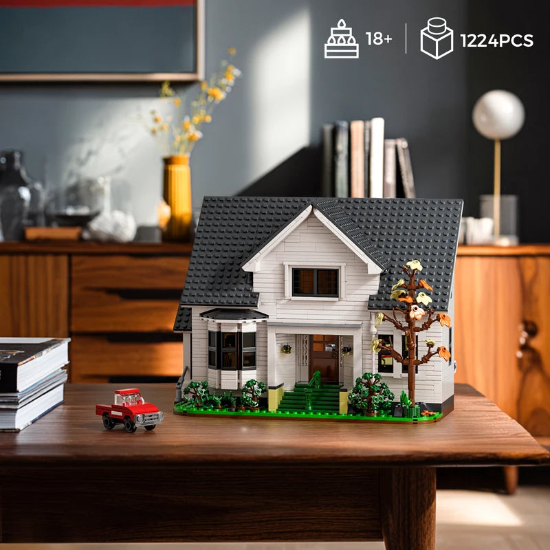 Building Block Set for Adults - Bella House Architecture Toy 1224 Pcs Gift