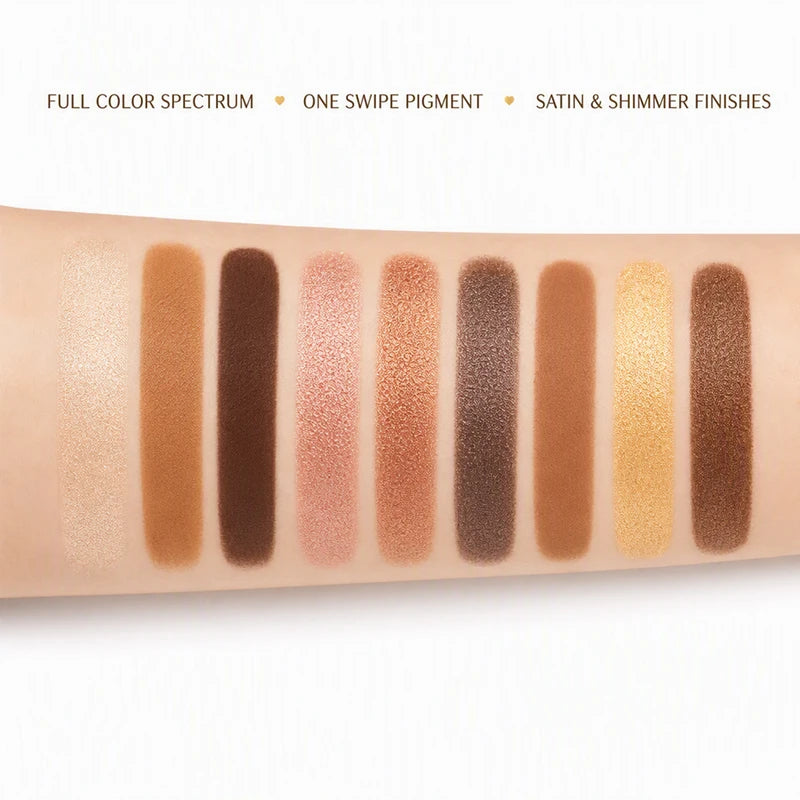 9-Color Eyeshadow Palette All-in-One Travel Makeup Kit for Day & Night Looks