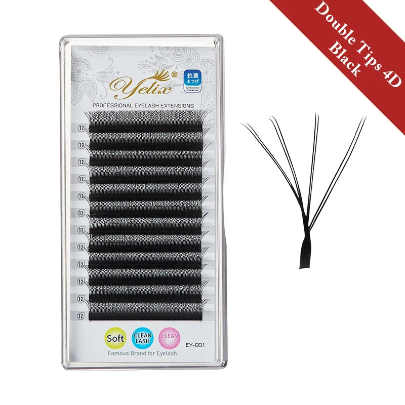 False Eyelash Extensions 3D 4D 5D W Shape Volume Fans Natural Lashes