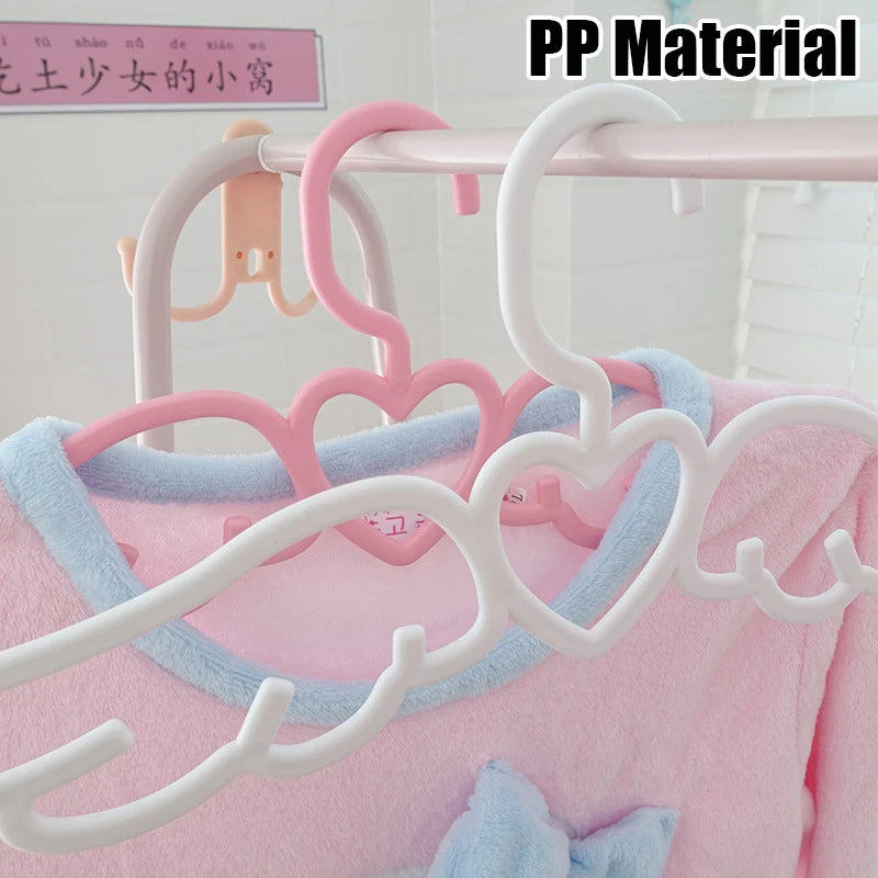 Pink Space Saving Clothes Hangers Set - Non-Slip Durable Wardrobe Organizer