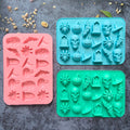 Halloween Silicone Mold Set - Ghost Pumpkin Bat Skull Witch Hat for Baking & Candy Making