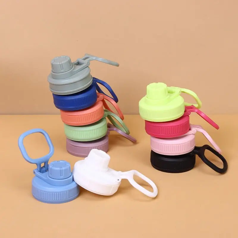 Water Bottle Lid Replacement Plastic Cover for 12oz-64oz Wide Mouth Bottles