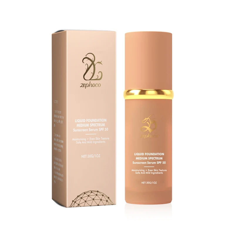 Hydrating Long-Lasting Foundation with Matte Finish - Lightweight & Flawless Skin