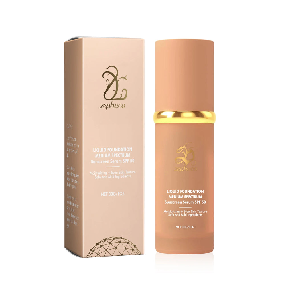 Hydrating Long-Lasting Foundation with Matte Finish - Lightweight & Flawless Skin