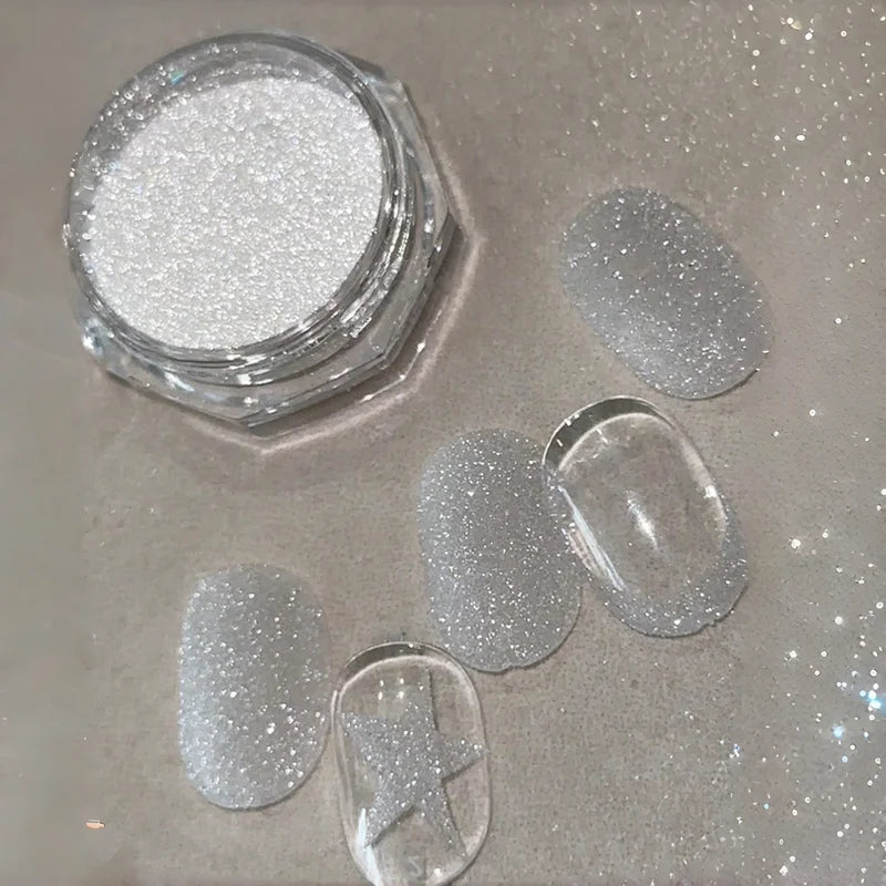 Diamond Nail Powder Glitter Set for DIY Nail Art - Multiple Colors