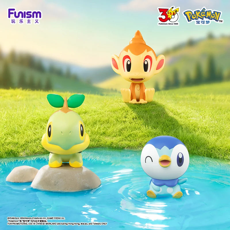 Pokemon 30th Anniversary Action Figures with Poké Ball Set - Starter Pack, Multiple Colors