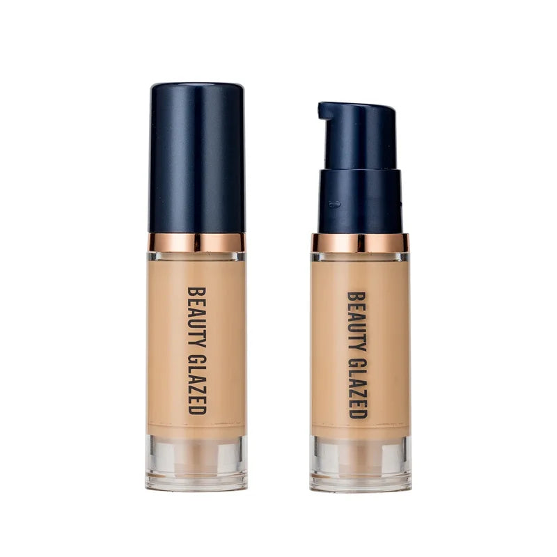 Long-Lasting Waterproof Liquid Foundation for Oily Skin - 6 Colors