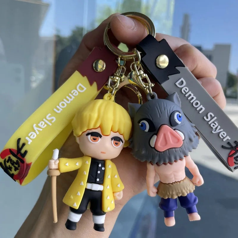 Anime Ghost Slayer Blade Keychain - Cute Bag Pendant Gift for Fans