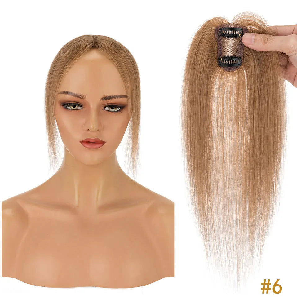 Clip-In Hair Bangs Human Hair Extensions for Women - Natural Remy, 10g