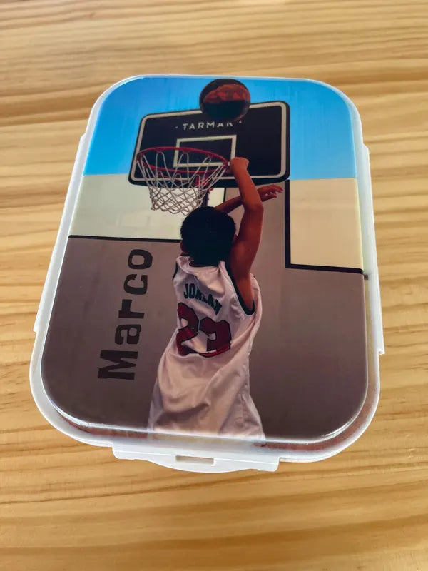 DIY Kids Lunch Box with Custom Name Logo Cartoon Design Eco Material