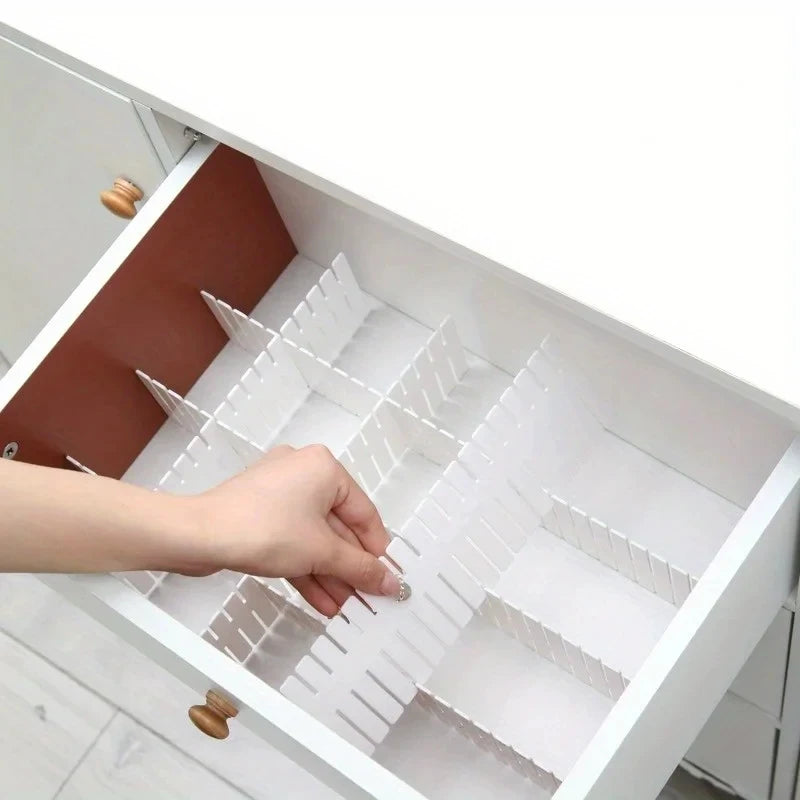 Adjustable Drawer Divider Storage Rack for Bedroom Cabinet Organization