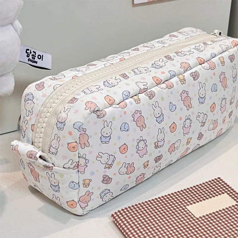 Miffy Kawaii Large Capacity Stationery Pencil Case Makeup Bag - Cute Gift Toy