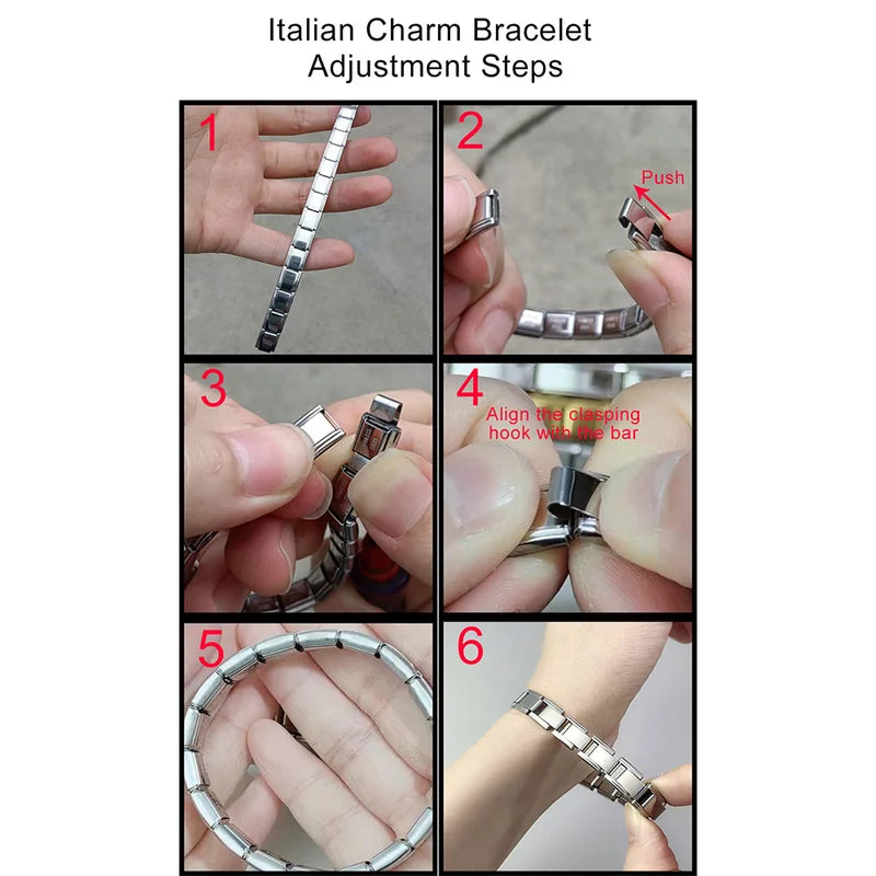 Women Men Stainless Steel Bangles Charms Jewelry Bracelets - Gold & Green Variants