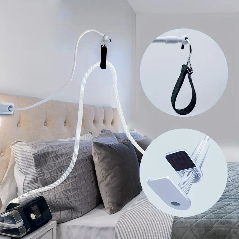 Bed-Mounted Hose Holder Prevents Tangling and Blockage - Air Hose Elevation