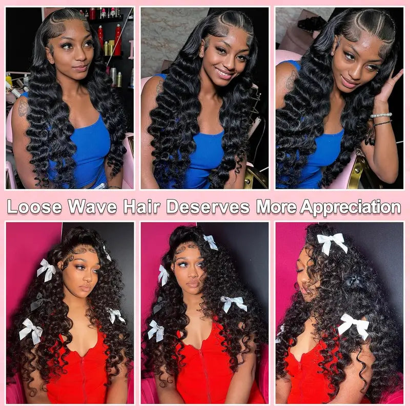 Deep Wave Lace Front Human Hair Wigs 13x4 13x6 HD Lace for Black Women