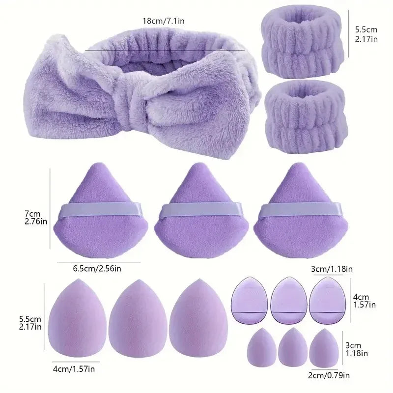 33-Piece Makeup Brush Set with Blenders & Puffs - Professional Quality, Perfect Gift