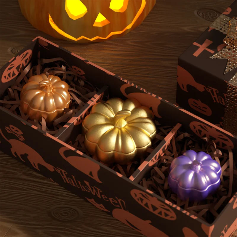 Halloween Pumpkin Silicone Mold for Concrete & Cement DIY Home Decor