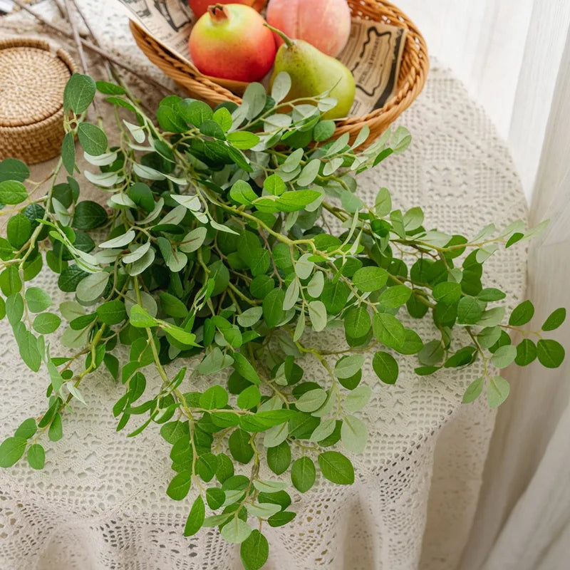 27-Inch Artificial Red Loropetalum Leaves Faux Flowers for Home & Wedding Decor