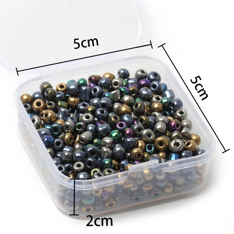 Czech Glass Seed Charms Beads for Jewelry Making DIY Craft Supplies - 2000+ pcs