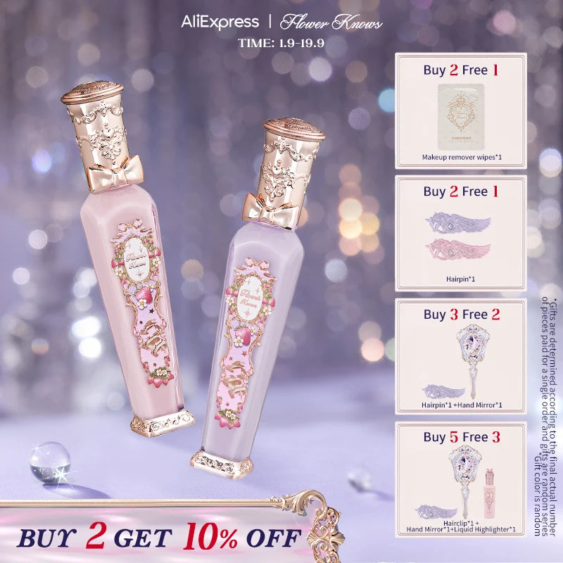 Flower Knows Strawberry Rococo Lip Gloss - Glowy, Hydrating, Moisturizing