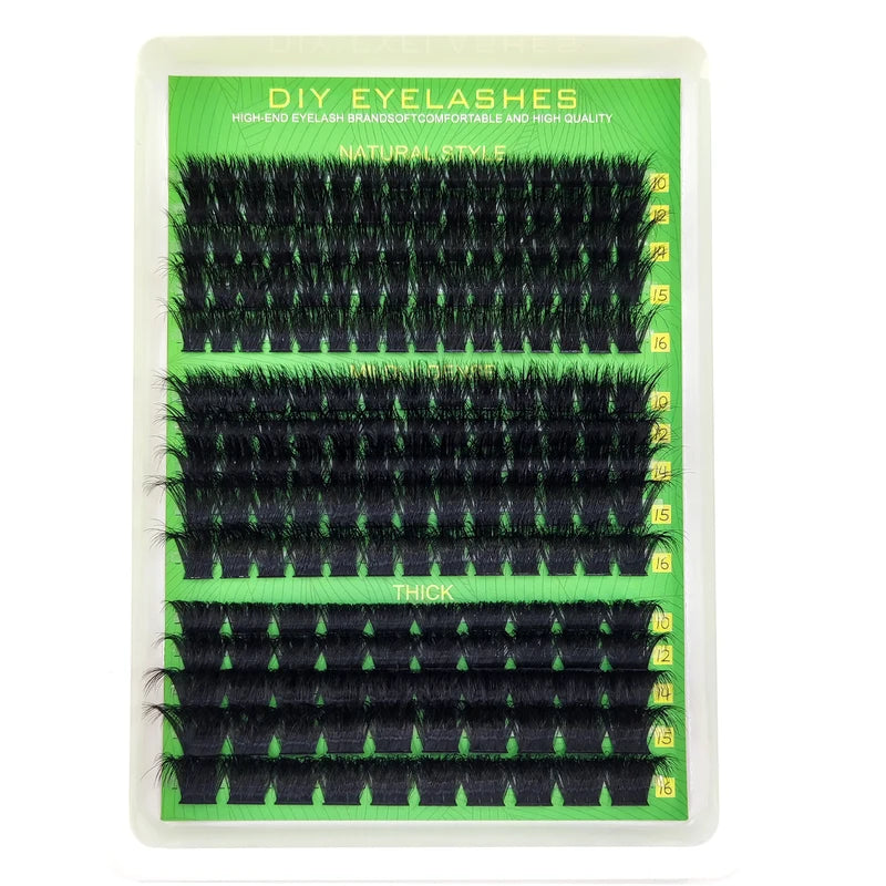 Fluffy Lash Clusters 10-16mm DIY Eyelash Extensions False Lashes Pack