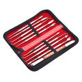 Stainless Steel Wax Carving Tool Set - 10-Piece Sculpting Kit with Storage Case