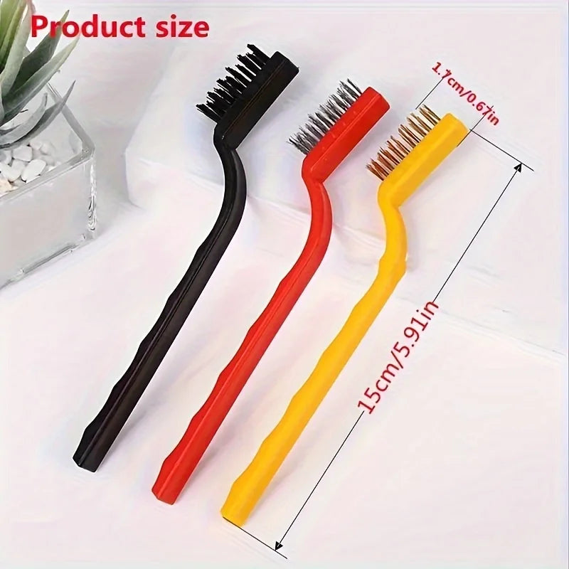 Gas Stove & Range Hood Cleaning Brush Set - Multi-Functional Kitchen Decontamination Wire Brushes