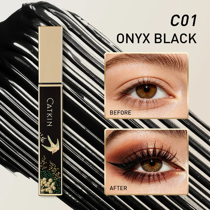 Volumizing Waterproof Mascara for Long & Thick Lashes - Nourishing & Clump-Free