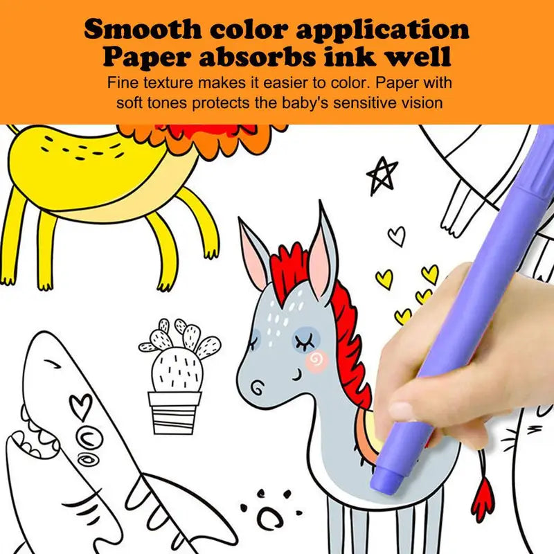 Children's Drawing Roll Colorful Art & Craft Paper for Kids DIY Painting