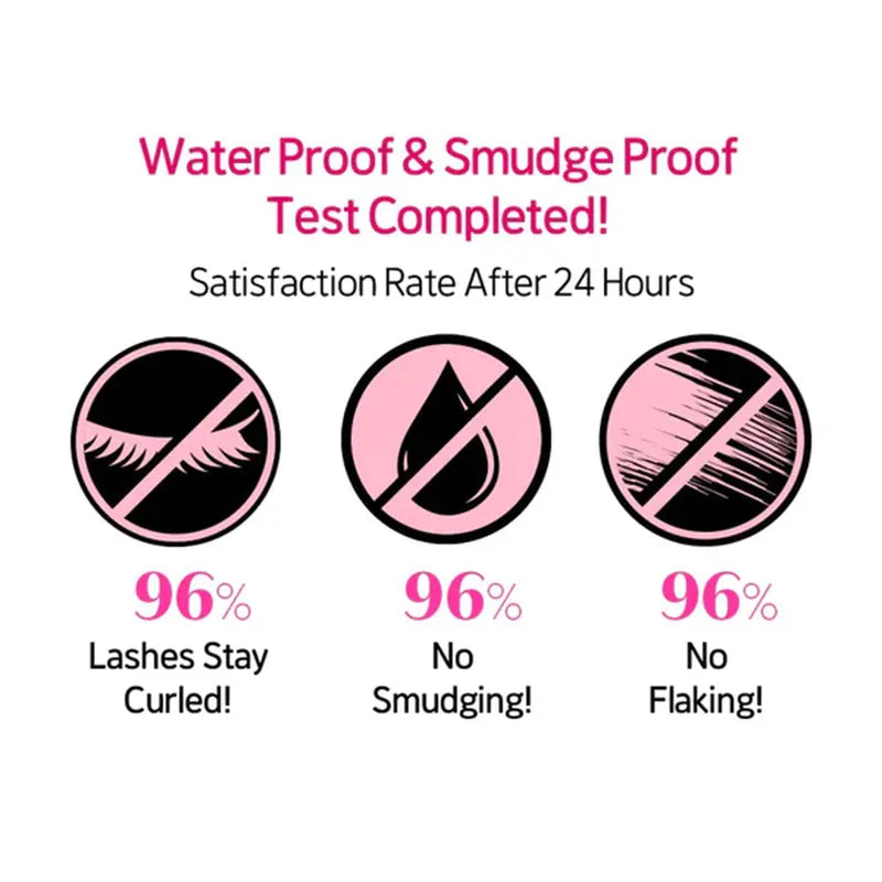 Volumizing Curl Fix Mascara - Smudge-Proof, Long-Lasting Eyelash Enhancer, Multiple Shades