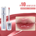 Judydoll Ice Lip Glaze Lipstick Set - Hydrating Watery Lip Makeup with Mirror