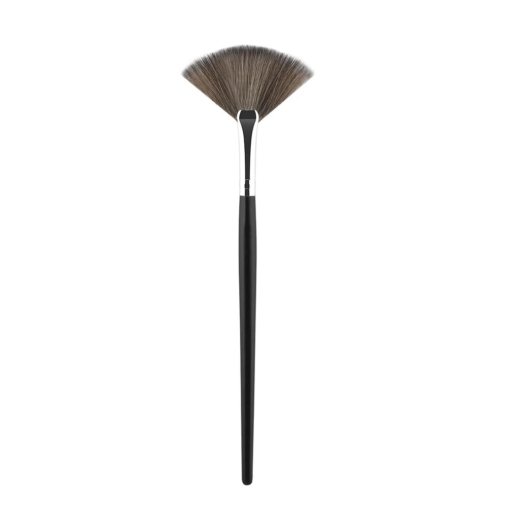 Practical Makeup Brushes Fan Set - Soft Portable Cosmetic Tools for Ladies & Girls