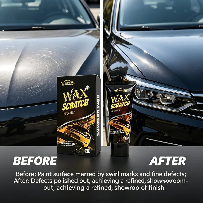 Car Scratch Repair Wax - Fine Scratch Remover & Polish for Automotive Body