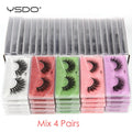 False Eyelashes in Bulk - 4/10/50/100 Pairs Natural Mink Makeup Lashes